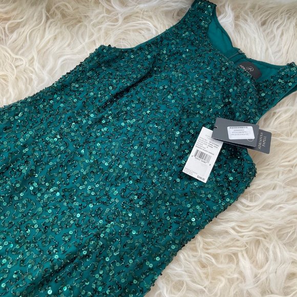 ADRIANNA PAPELL Sleeveless Short Sheath Dress - Picture 6 of 13